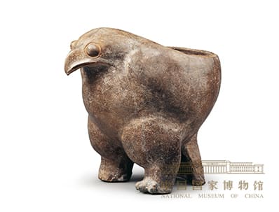 鹰形陶鼎