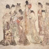 唐宫女图壁画