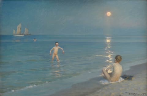 斯卡恩的沐浴少年·夏夜