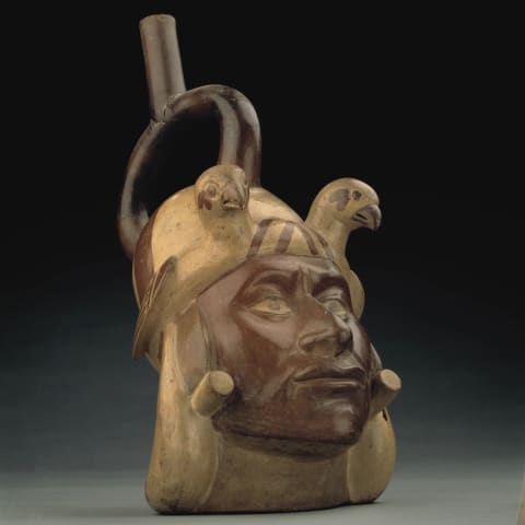 莫切祭司肖像容器（Huaco Retrato Sacerdote Mochica）