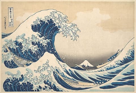 神奈川冲浪里（《巨浪》），出自《富岳三十六景》系列